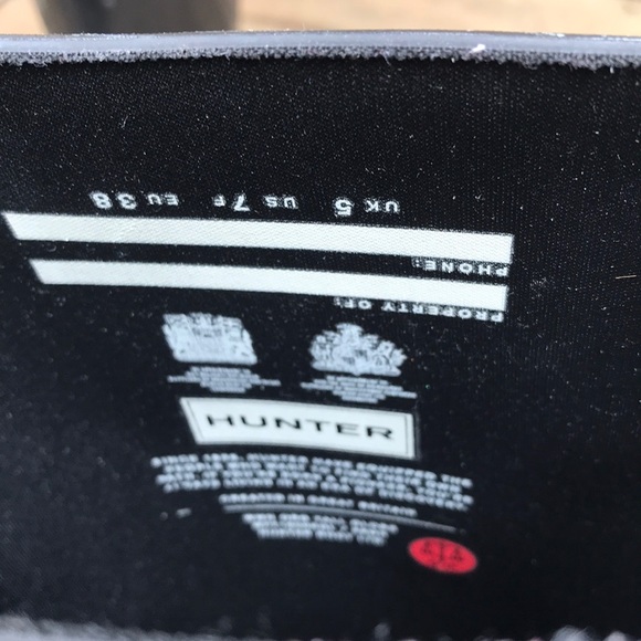 Hunter original rain boots black size 7 - Picture 4 of 4